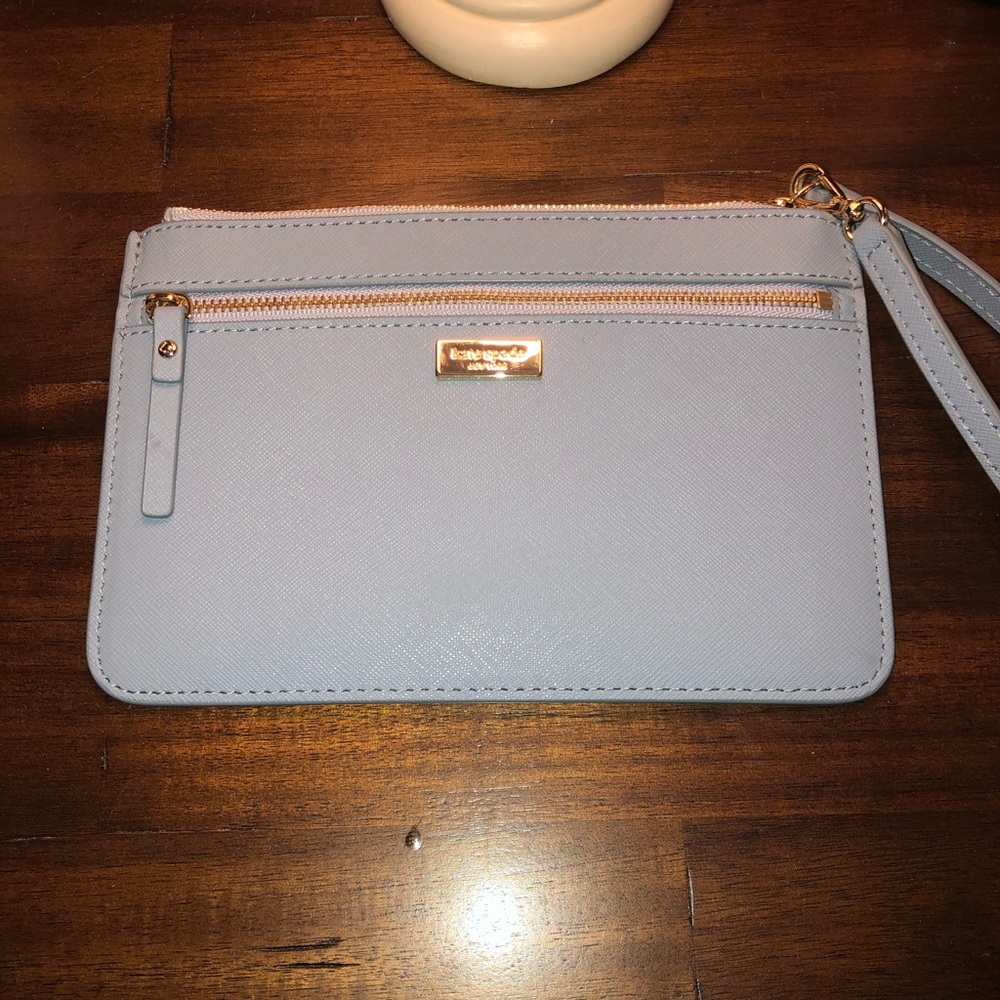 Kate spade baby blue wallet/wristlet.